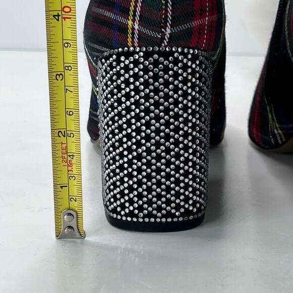 Betsey Johnson Millburn Tartan Stewart Royal Plaid Boot Women 7.5 Tried On - Picture 9 of 12
